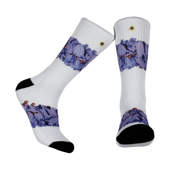 MENNIE BRAND - Jacaranda Flower unisex socks
