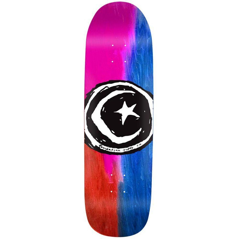 FOUNDATION - Star & Moon Dyed Skateboard Deck 8.0"