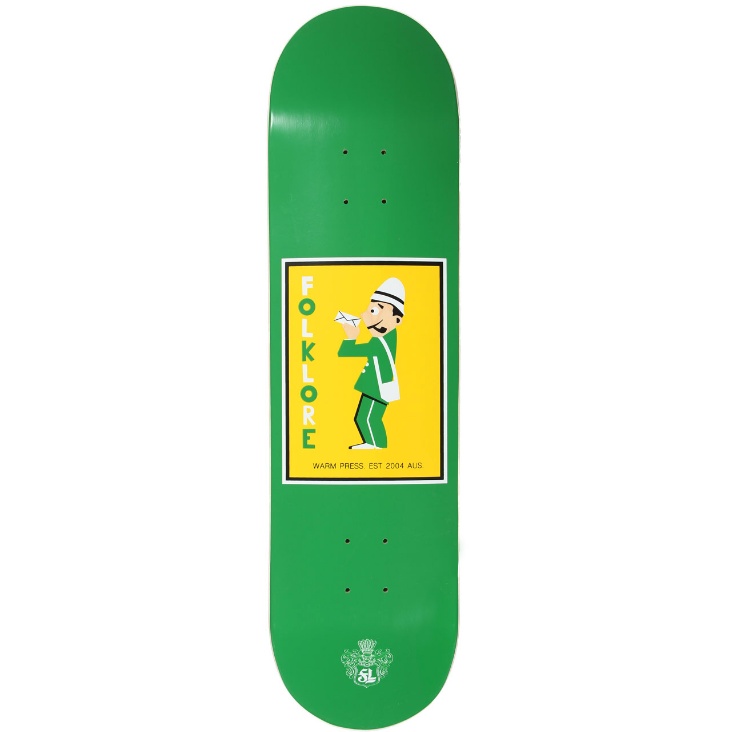 FOLKLORE - Warm Press Mailman Deck Green 7.75"