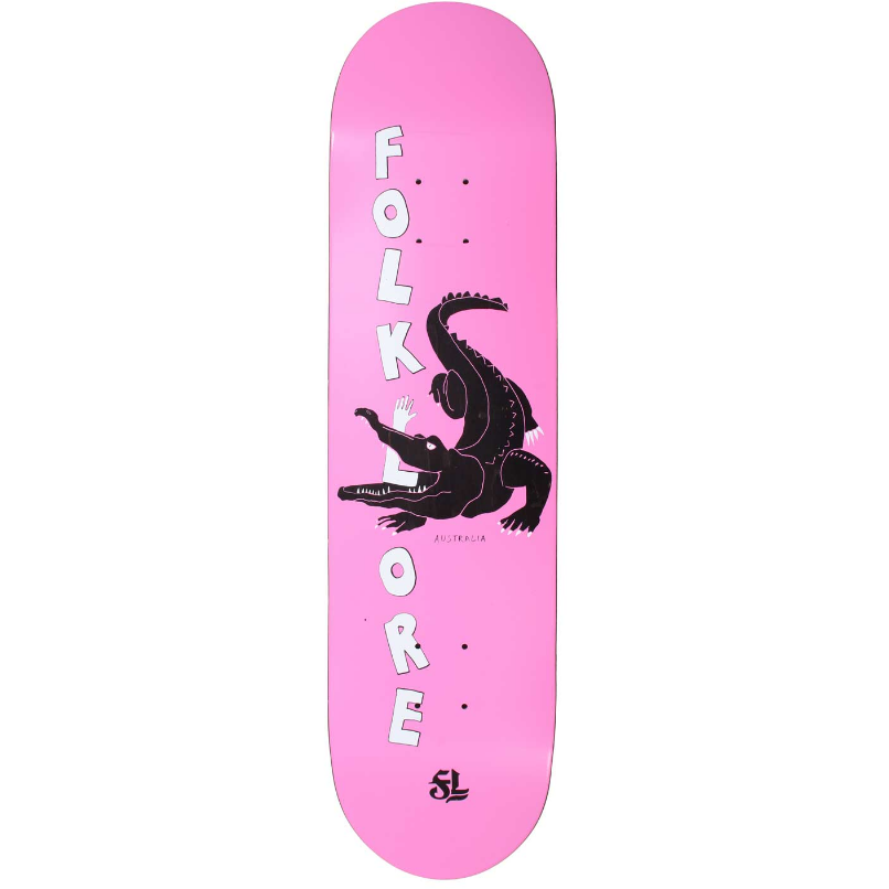 FOLKLORE - Warm Press Croc Deck Pink 7.75"