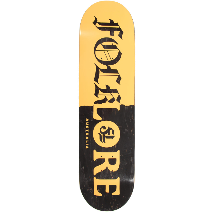 FOLKLORE - Warm Press Tear Split Deck Orange 8.0"