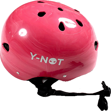 Y-NOT -Skate Helmet Pink Swirl