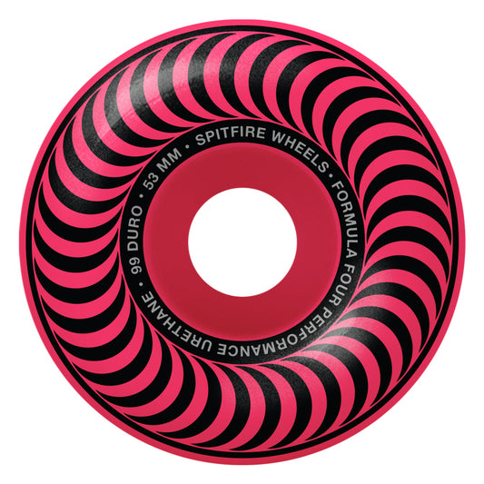 SPITFIRE - F4 Classic Neon Pink Wheels 53mm 99D