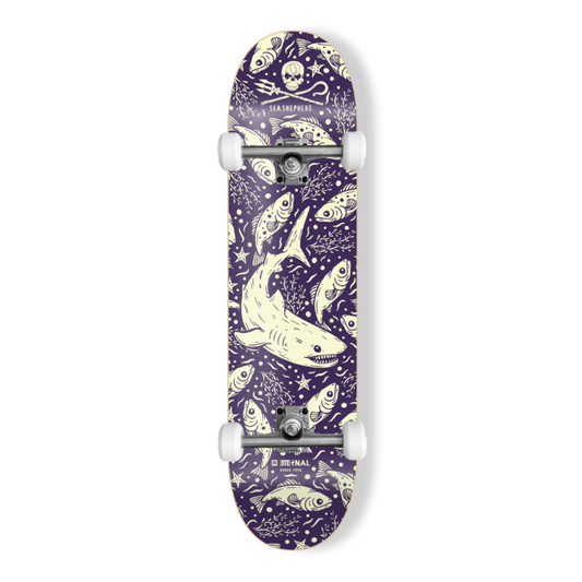 ETERNAL -  Eternal x Sea Shepherd skateboard Complete Tiger Shark 8.5"