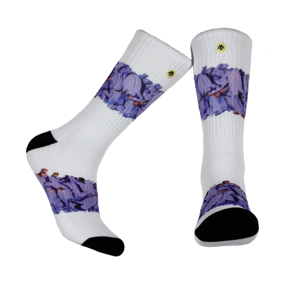 MENNIE BRAND - Jacaranda Flower unisex socks