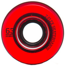 Z-FLEX - 63mm RED Translucent 83a