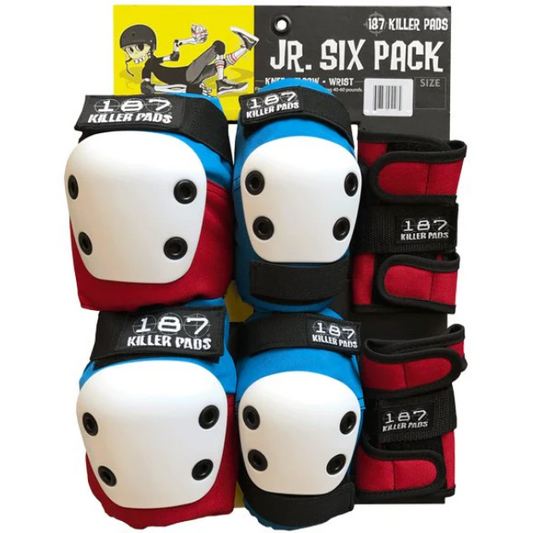 187 - SIX PACK JUNIOR RED, WHITE AND BLUE
