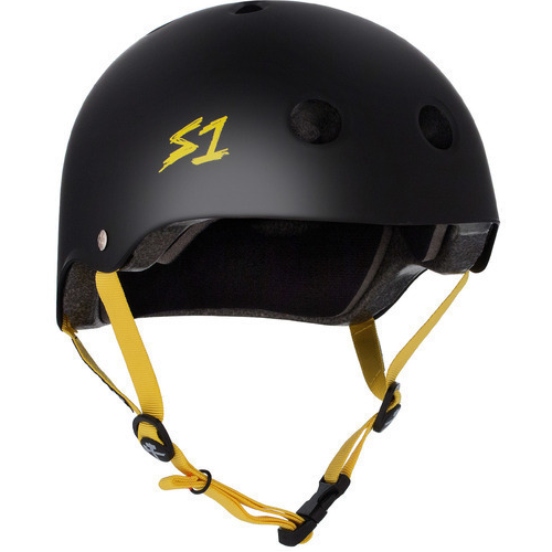 S-ONE - Helmet Lifer Black Matte/Yellow Straps