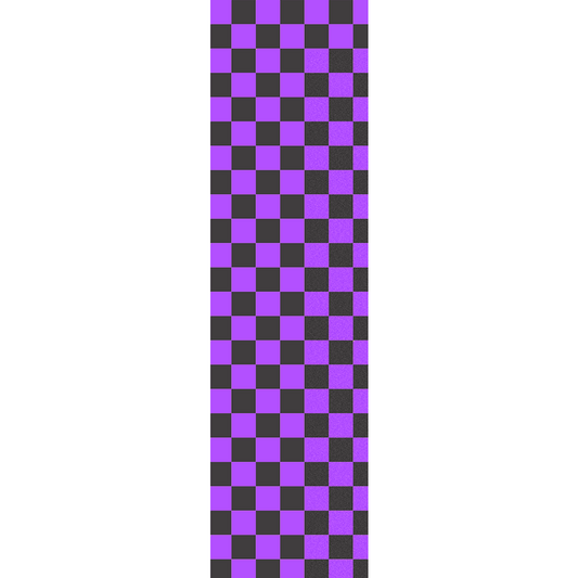 FRUITY - Griptape (9"x33") Black/Purple Checkers Single Sheet
